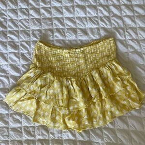 Cotton Candy Sunny Yellow Ruffle Skort